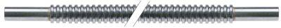 Gasledning CNS L 385mm Tilslutning ø8mm UD ø 10mm AL 25mm fleksibel Vægtykkelse 5mm