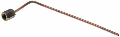 Gasledning L 255mm med forskruning Rør ø 6mm B 70mm til pressostat til kogekedel