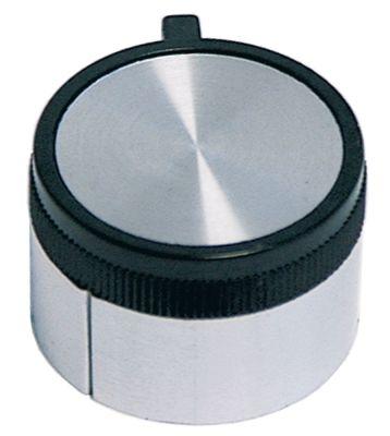 Knap Kontakt nulmærke ø 38mm Akse ø 6x4,6mm Udglatning oppe passer til MERCURY sølv