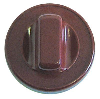 Knap uden symbol ø 70mm Akse ø 6x4,6mm