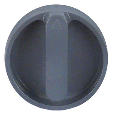 knob switch zero mark ø 45,5mm shaft ø 5x5mm grey