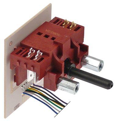 Kamkontakt 6A Skiftesekvens 1-0-2-3-4-5 Akse ø 6x4,6mm Akselængde 33mm