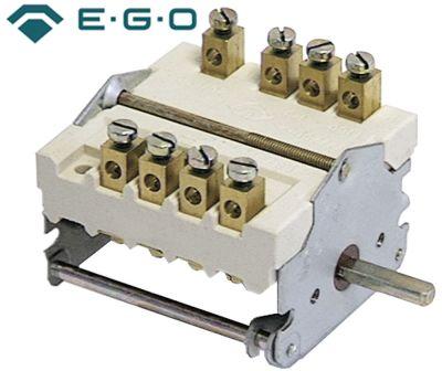 Kamkontakt 32A Skiftesekvens 0-1-0-1 Akse ø 6x4,6mm Akselængde 23mm