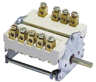 Kamkontakt 32A Skiftesekvens 0-1-2-3 Akse ø 6x4,6mm Akselængde 23mm