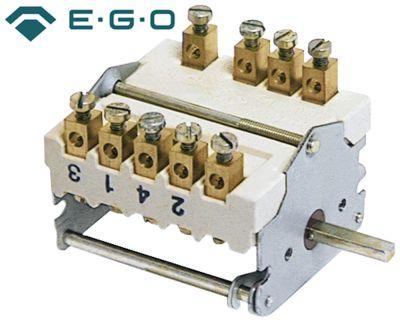 Kamkontakt 32A Skiftesekvens 0-1-2-3-4 Akse ø 6x4,6mm Akselængde 23mm