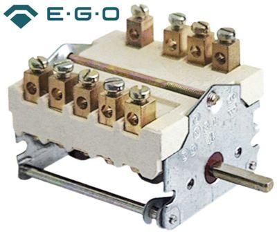 Kamkontakt 32A Skiftesekvens 0-1-2-3-4-5-6 Akse ø 6x4,6mm Akselængde 23mm