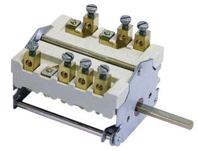 Kamkontakt 16A Skiftesekvens 0-1-2-3 Akse ø 6x4,6mm Akselængde 23mm