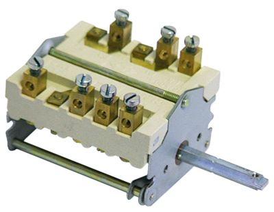 Kamkontakt Akse ø 6x4,6mm Tilslutning Skrueklemme 4-takt 3-polet 2-polet + signalkontakt