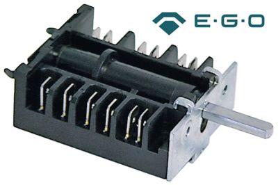 Ekstra kontakt 16A Skiftesekvens 0-1-2-3-4-5 Akse ø 6x4,6mm Akselængde 23mm