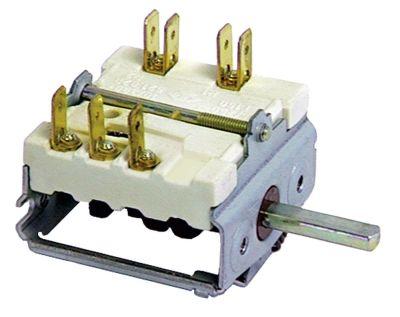 Ekstra kontakt Skiftesekvens 0-1-2-3 Akse ø 6x4,6mm Tilslutning Fladstik 2-polet