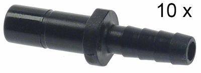 Sæt rørsamlestykke Tylle ø 6mm Studs ø 8mm lige John Guest VPE 10Stk.