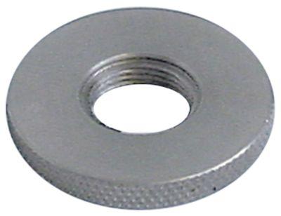 Riflet fingermøtrik Gevind M14x1 CNS ø 35mm H 5mm