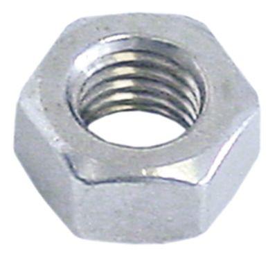 Møtrik Gevind M10x1 Rustfrit stål H 7mm SW 13 VPE 1 Stk.