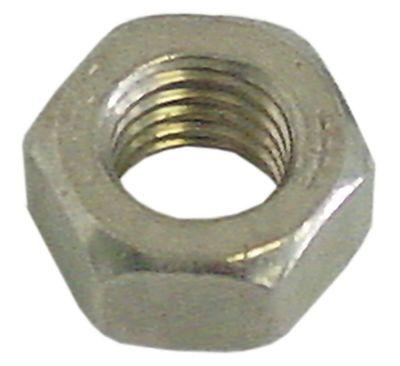Møtrik Gevind M12 CNS H 10mm SW 19 DIN/ISO DIN 934 / ISO 4032/8673 VPE 1 Stk.