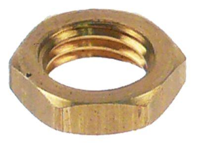 Møtrik Gevind M8x1 Messing H 3mm SW 11 VPE 1 Stk.