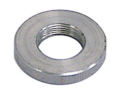 Riflet fingermøtrik Gevind M17x1 CNS ø 35mm H 6mm