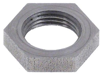Sekskantmøtrik Gevind M12x1 Rustfrit stål H 4mm SW 17 VPE 1 Stk.