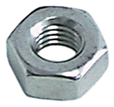 Møtrik Gevind M10 CNS H 8mm SW 17 DIN/ISO DIN 934 / ISO 4032/8673 VPE 1 Stk.