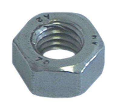 Møtrik Gevind M12 CNS H 10mm SW 19 DIN/ISO DIN 934 / ISO 4032/8673 VPE 1Stk.