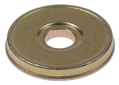 Vandfordeler Messing ø 56/58mm H 10mm Hul ø 16mm 1 Huller