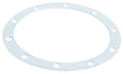 Boilerpakning PTFE D1 ø 203mm D2 ø 162mm Materialestyrke 43mm 10 Huller