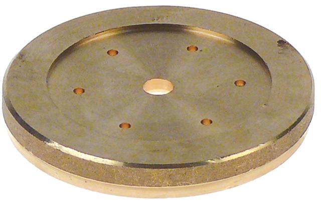 Vandfordeler Messing ø 572mm H 77mm Hul ø 2mm ældre udførelse Fastgørelse ø 55mm 6 Huller