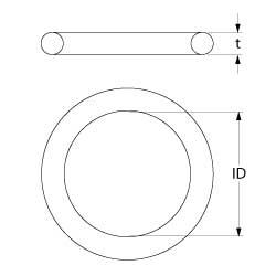 O-ring EPDM Materialestyrke 262mm ID ø 913mm VPE 10Stk.