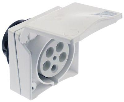 Stikdose Planforsænket 5-polet CEE maks 400V maks. 32A Kontakter 3P+N+PE