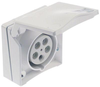 Stikdose Planforsænket 5-polet CEE maks 400V 16A/32A Kontakter 3P+N+PE