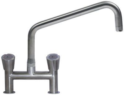 To-huls blandingsbatteri INOX Greb Fedtkammeroverdel 3/4