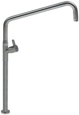 Vandhane til vask eller bord INOX Håndtag Keramikoverdel 3/4