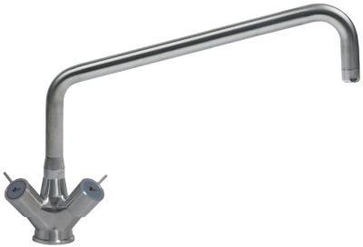 Et-huls blandingsbatteri INOX Håndtag Keramikoverdel 3/4