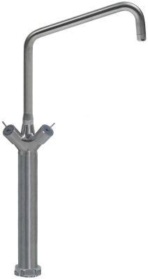 Et-huls blandingsbatteri INOX Håndtag Keramikoverdel 3/4
