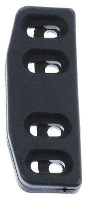Lukkemekanisme sort L 80mm B 29mm BA 28/60mm Køleteknik nr. 3.31.0769.0 Tykkelse 11mm