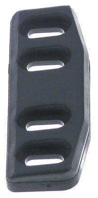 door catch thickness 18mm W 29mm L 80mm black mounting distance 28/60mm no. 3.31.0766.0