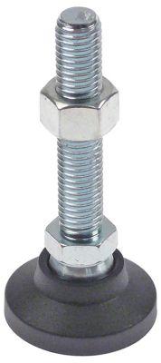 Apparatfod Gevind M12 ø 40mm H 88mm SW 17 Gevind L 63mm VPE 1Stk.