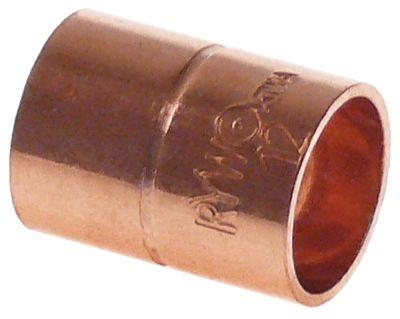 Muffe Kobber ø 12/12mm indvendig/indvendig til lodning Køleteknik