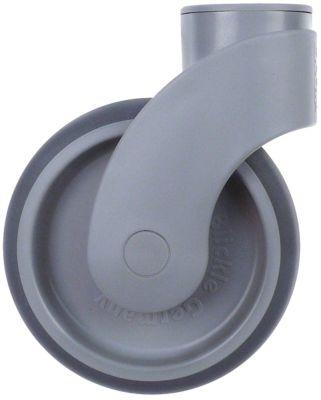 Styrerulle Bolthul 11 mm H 160mm uden låseanordning Hul ø 11mm ø 125mm
