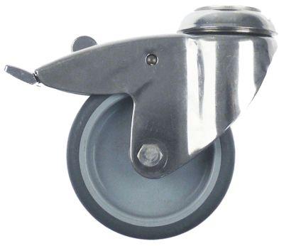 Styrerulle Bolthul H 135mm med komplet låseanordning Hul ø 11mm -20 til +60°C