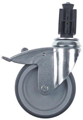 Styrerulle Ekspanderfastgørelse H 160mm med komplet låseanordning ø 125mm Hjulbredde 32mm