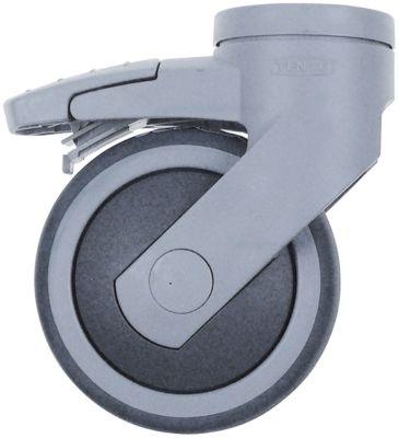 Styrerulle Bolthul H 161mm med låseanordning Hul ø 11mm -20 til +60°C ø 125mm Hjulbredde 32mm