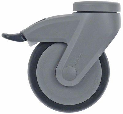 Styrerulle Bolthul H 135mm med komplet låseanordning Hul ø 103mm ø 100mm