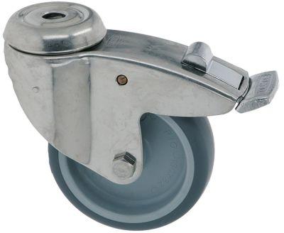 Styrerulle Bolthul H 135mm med komplet låseanordning Hul ø 13mm -20 til +60°C