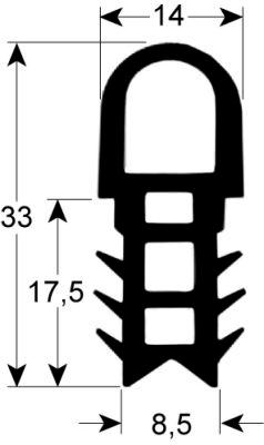 Lågepakning Profil 2060 B 705mm L 1635mm kort side åben VPE 1 Udvendige mål