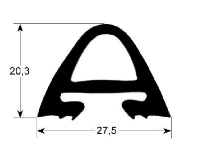 Lågepakning Profil 2530 B 710mm L 815mm VPE 1 til enhed 10 x 2/1 Udvendige mål