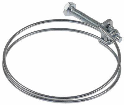 Slangebånd Stål galvaniseret ø 75-80mm VPE 10 Stk.