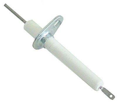Tændelektrode med flange Tilslutning Fladstik 2,8mm FL 23mm FB 15mm