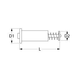 Magnetindsats D1 ø 154mm D2 ø 11mm L 35mm Højtemperatur passer til PEL20-21/JUNKERS/EGA