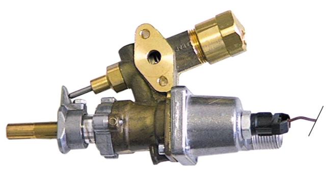 Gastermostat Gasindgang Rørflange KBD ø 35mm Termoelementtilslutning M8x1 (2x) Akse ø 8x6,5mm