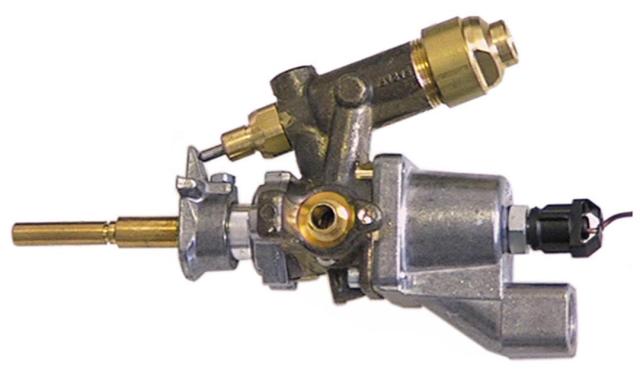 Gastermostat Gasindgang Rørflange ø16mm KBD ø 46mm Termoelementtilslutning M8x1